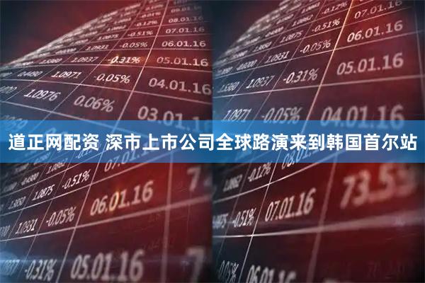 道正网配资 深市上市公司全球路演来到韩国首尔站